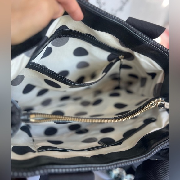 Kate Spade quilted Grosgrain Ribbon Bow Black tote bag - Picture 7 of 14